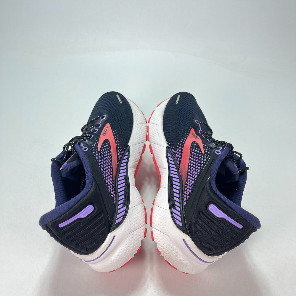 Brooks Adrenaline GTS 22 Black Purple Coral Sneakers 1203531D080 Women's Size 8 - Picture 5 of 8